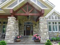 Porte d'entrée avec deux latéraux et imposte